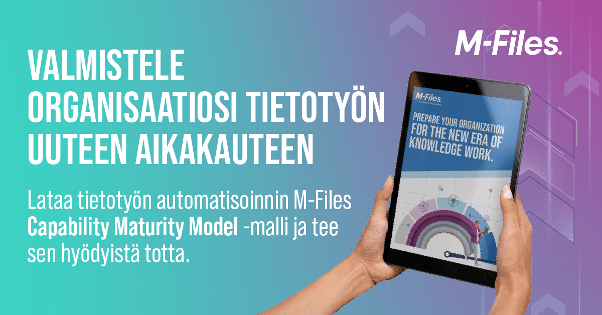 Where Are You On Your Digital Journey? Miten pitkällä digitaalinen muutosprosessinne on?